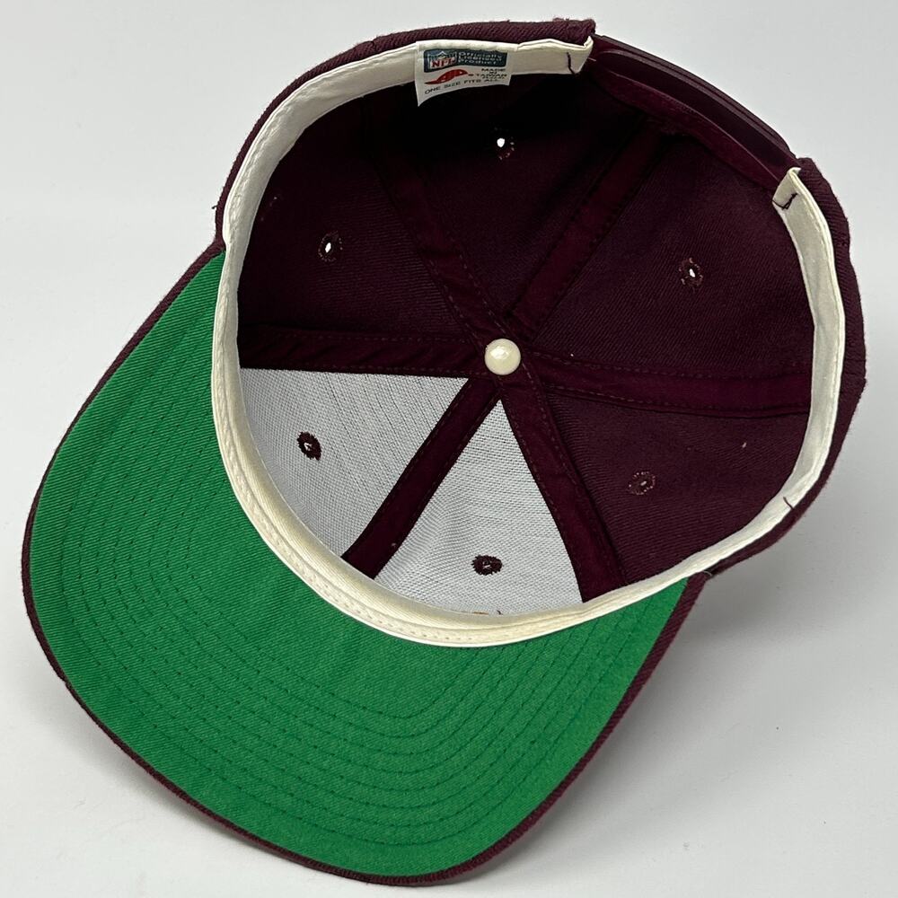 Vintage 90s Washington Redskins Hat Baseball Cap Commanders AJD Snapback Red - Picture 4 of 16